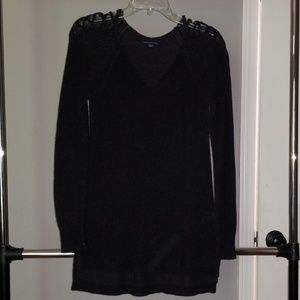 AEO Black Cold Shoulder Sweater